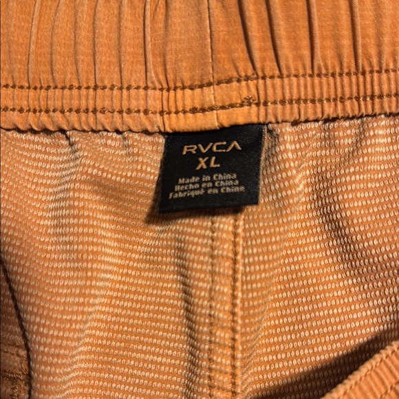 RVCA Orange Hybrid Drawstring Shorts - Like new condition. Great shorts - Picture 3 of 6